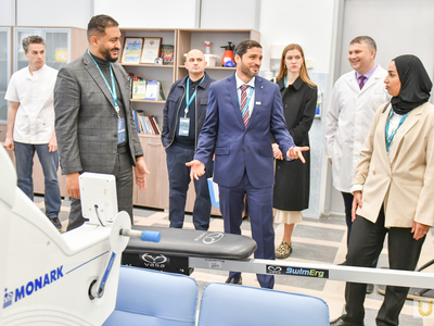 Visit of a delegation from the Abu Dhabi Aquatics Club (UAE) / Pavel Zheleznyak