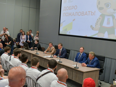 Игры БРИКС-2024: встреча министра спорта РФ со спортсменами / Павел Железняк