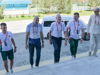 BRICS-2024 Games: Oleg Matytsin at the synchronised swimming competition / Pavel Zheleznyak