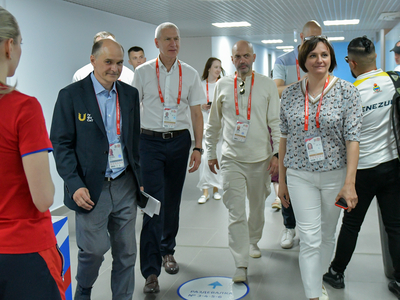 BRICS-2024 Games: Oleg Matytsin at the synchronised swimming competition / Pavel Zheleznyak