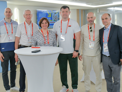 BRICS-2024 Games: Oleg Matytsin at the synchronised swimming competition / Pavel Zheleznyak