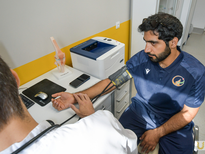 Medical examination of the UAE mini football team / Pavel Zheleznyak