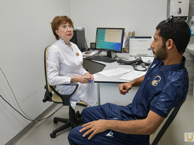 Medical examination of the UAE mini football team / Pavel Zheleznyak