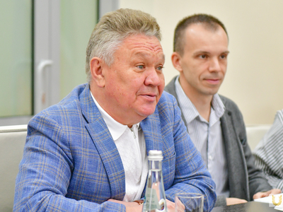 Встреча ректора с министром физической культуры и спорта Свердловской области / Павел Железняк