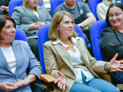 Встреча ректора университета со студентами колледжа, приуроченная к Дню СПО / Диана Алексеева, Павел Железняк