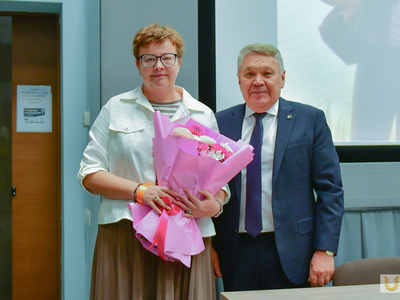 Встреча ректора университета со студентами колледжа, приуроченная к Дню СПО / Диана Алексеева, Павел Железняк