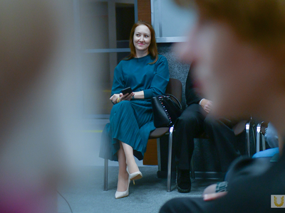 Встреча ректора университета со студентами колледжа, приуроченная к Дню СПО / Диана Алексеева, Павел Железняк