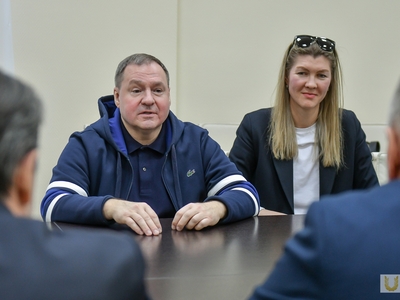 Встреча с президентом Всероссийской федерации гребли на байдарках и каноэ Евгением Архиповым / Павел Железняк