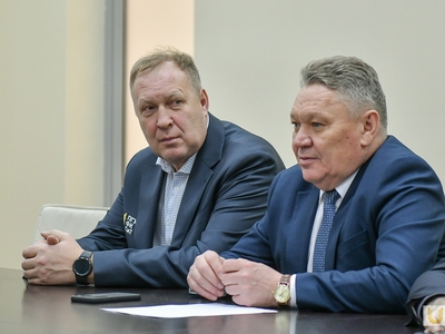 Встреча с президентом Всероссийской федерации гребли на байдарках и каноэ Евгением Архиповым / Павел Железняк