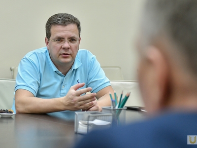 Встреча с президентом Всероссийской федерации гребли на байдарках и каноэ Евгением Архиповым / Павел Железняк