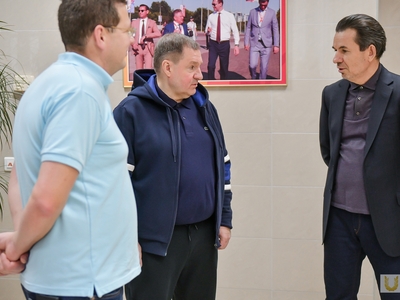 Встреча с президентом Всероссийской федерации гребли на байдарках и каноэ Евгением Архиповым / Павел Железняк