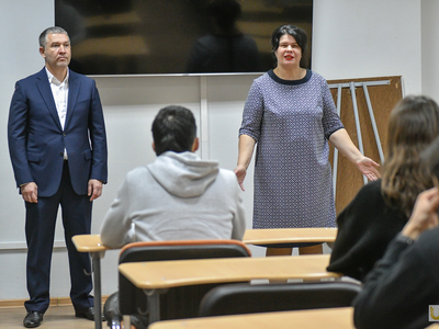 Встреча с иностранными студентами Университета / Павел Железняк