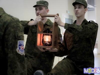 Межвузовская эстафета «Огонь Победы» / Валерия Соколова, Павел Железняк