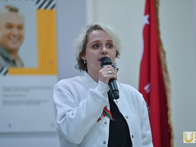 Межвузовская эстафета «Огонь Победы» / Валерия Соколова, Павел Железняк