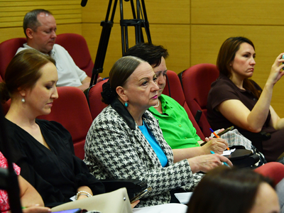 Брифинг в Кабинете Министров Республики Татарстан с участием ректора университета / пресс-служба Правительства РТ