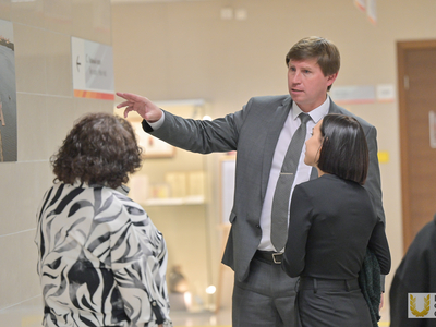 Визит Анастасии Жуковой директора Дирекции форума «Спортивная держава» / Павел Железняк