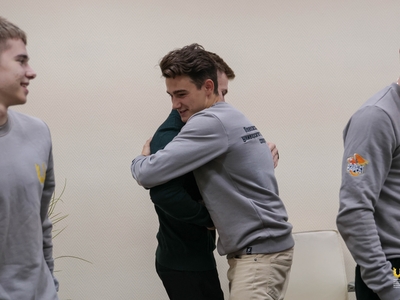 Чествование Даниела Маринова, бронзового призера чемпионата мира по спортивной гимнастике / Алина Гильмуллина