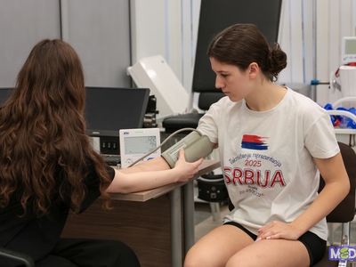 Функциональное обследование сборной Сербии по плаванию / Кира Грудина