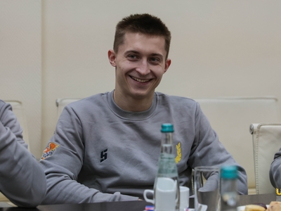 Чествование Даниела Маринова, бронзового призера чемпионата мира по спортивной гимнастике / Алина Гильмуллина