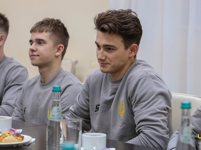 Чествование Даниела Маринова, бронзового призера чемпионата мира по спортивной гимнастике / Алина Гильмуллина