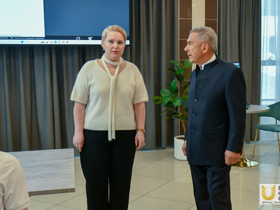 Раис Республики Татарстан Рустам Минниханов в Учебном ресторане Поволжского университета / Павел Железняк