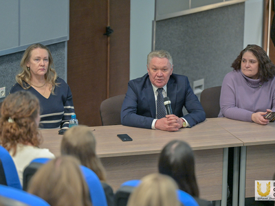 Встреча учащихся колледжа Университета с ректором / Павел Железняк