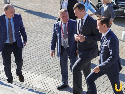 Визит Михаила Дегтярёва во Дворец водных видов спорта / Кира Грудина