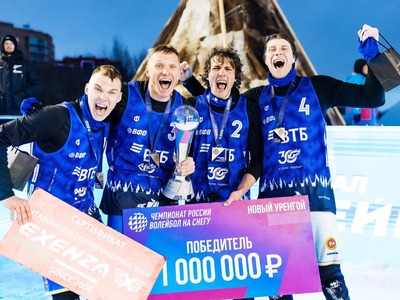 Студент колледжа стал двукратным чемпионом России по волейболу на снегу