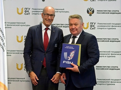 Президент Международной федерации университетского спорта в Поволжском: «FISU будет рада вернуться в Казань»