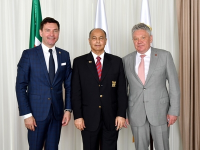 FINA President Hussein Al-Musallam: I am pleased that swimmers and jumpers from all over the world train here!
