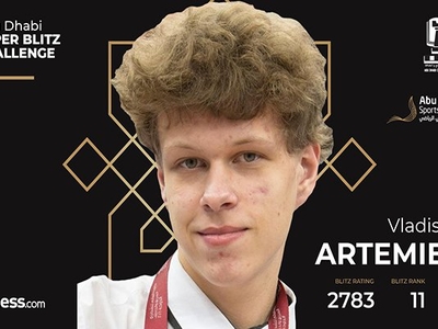 Akademik Vladislav Artemyev wins online chess tournament