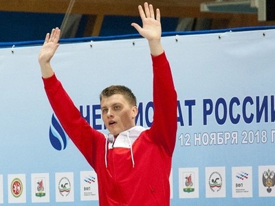 Alexander Krasnykh is the champion of Russia in swimming