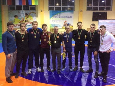 The "academics" six medals and the Cup of RT on Greco-Roman wrestling