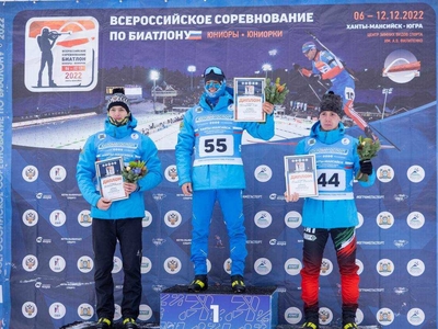 Bronze from the All-Russian competition for the university biathlete