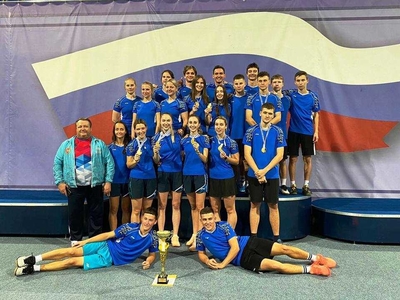 University badminton players are winners of the Russian badminton team championship