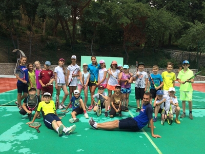 "Artek" is a place of practice for future tennis coaches