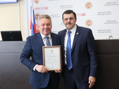  Rafis Burganov was awarded with gratitude from Rais of Tatarstan