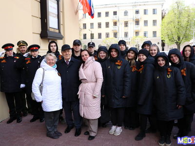 Активисты и волонтеры вуза приняли участие в мероприятии, посвященном 79-й годовщине Победы в Великой Отечественной войне 