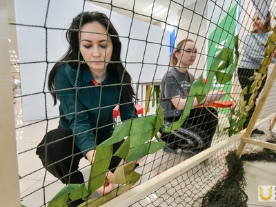 University of Sport staff and students weave victory together