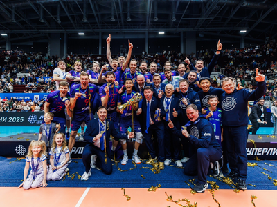 ЧЕМПИОНЫ РОССИИ ПО ВОЛЕЙБОЛУ 2024-25 ВОЛЕЙБОЛЬНЫЙ КЛУБ «ЗЕНИТ-КАЗАНЬ»