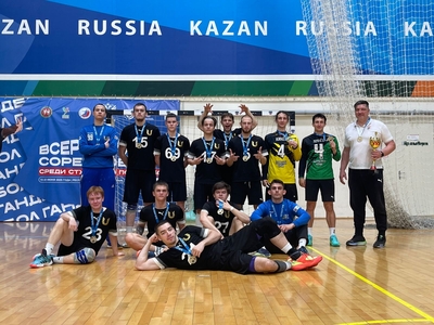 ГАНДБОЛИСТЫ КАФЕДРЫ - ЧЕМПИОНЫ ВСЕРОССИЙСКИХ СОРЕВНОВАНИЙ
