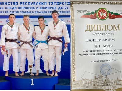 Первенство Республики Татарстан по дзюдо среди юниоров и юниорок до 21 года  12-14 сентября 2025г. г. Казань